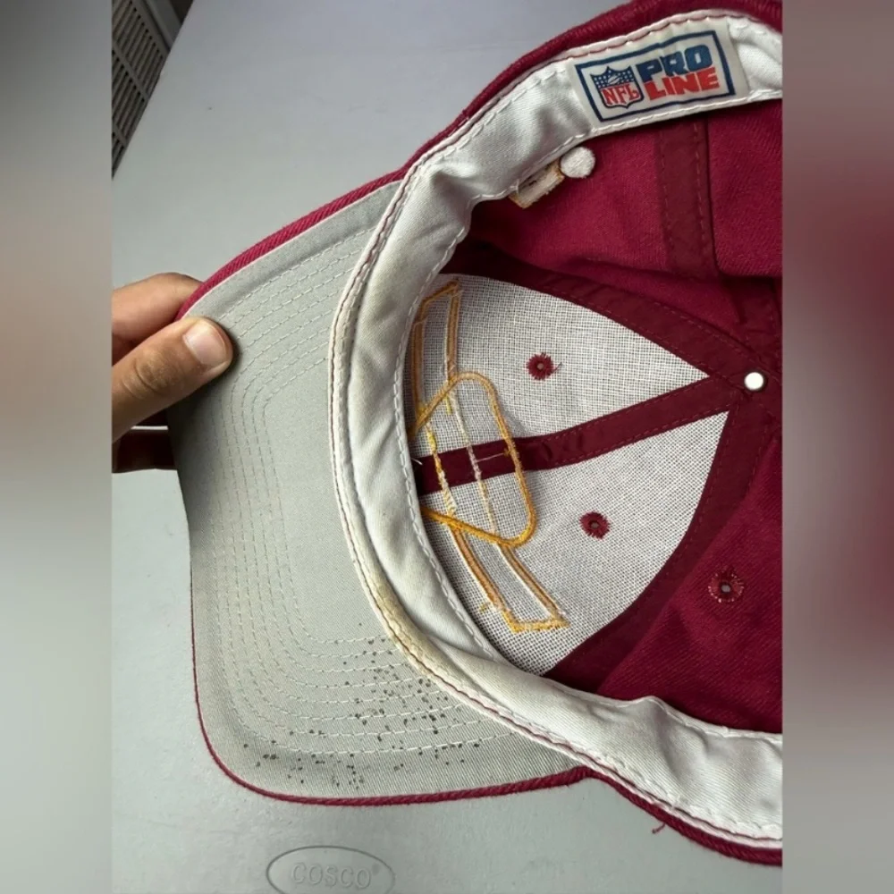 Vintage Sports Specialties Side Wave Snapback Triangle Hat Washington Redskins